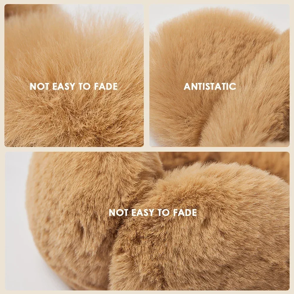 Soft Plush Ear Cover Warmer Winter Windproof Earmuffs for Women Men Fashion Outdoor Cold Protection
