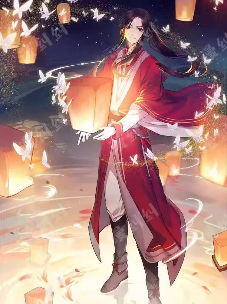 Tian Guan Ci Fu (Heaven Official's Blessing) Hua Cheng Cosplay Costume with Wig for Adults (Unofficial)