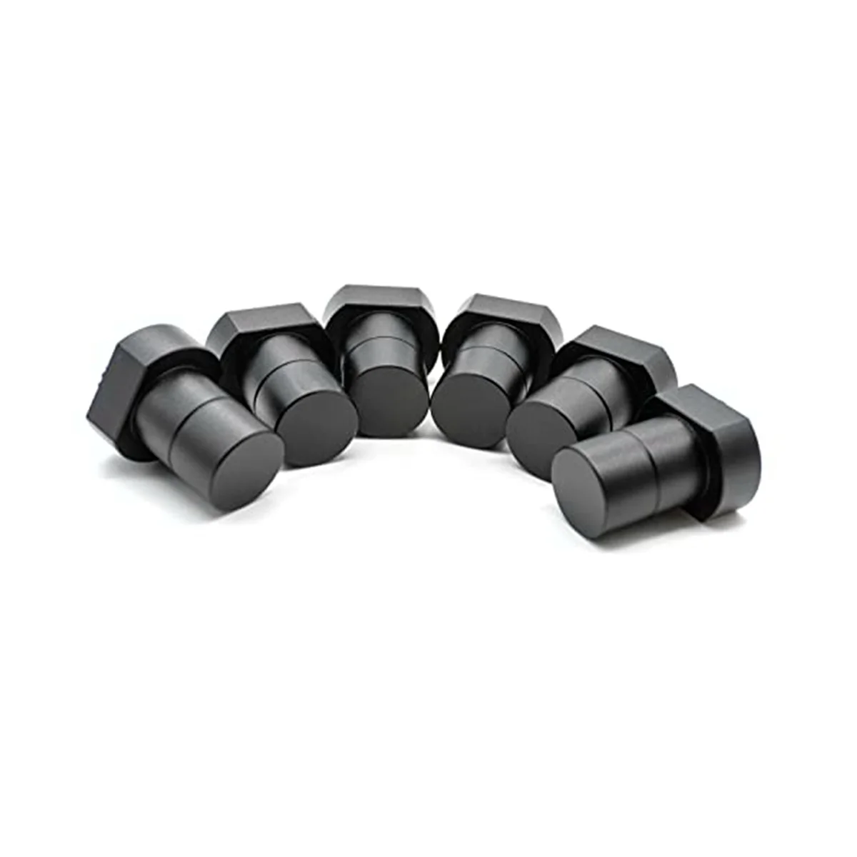 6 Pcs Aluminum Alloy Bench Dog Bench Dog Clamp Woodworking Table Clamping Jaws 20Mm Hole(Black)