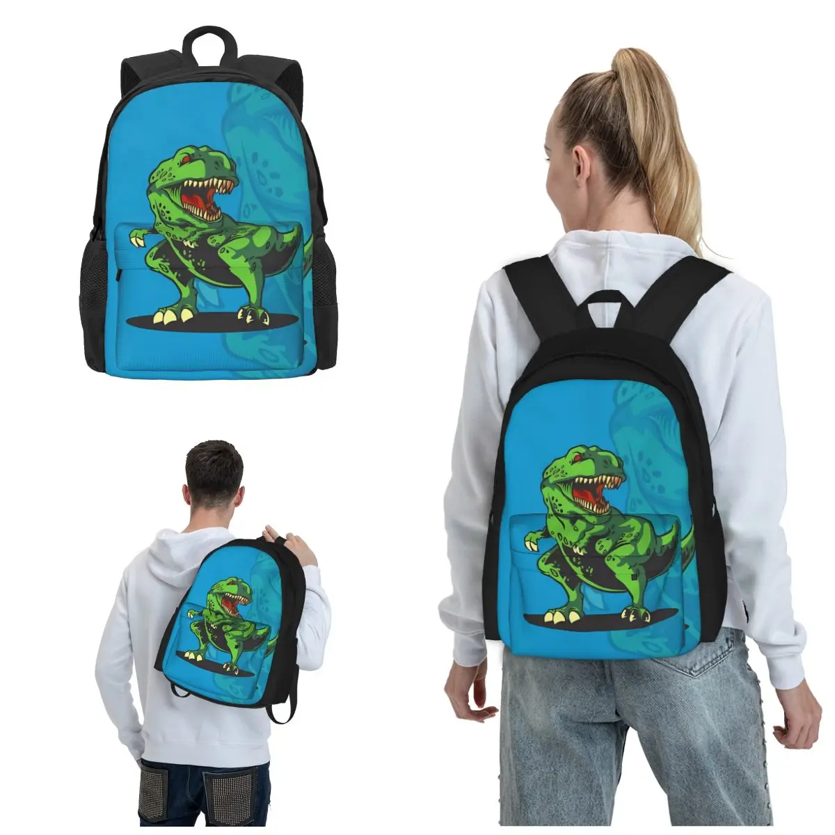 

Портативная спортивная сумка с принтом динозавра для путешествий на открытом воздухе стильные рюкзаки для городских исследователей Модная и функциональная растушевка