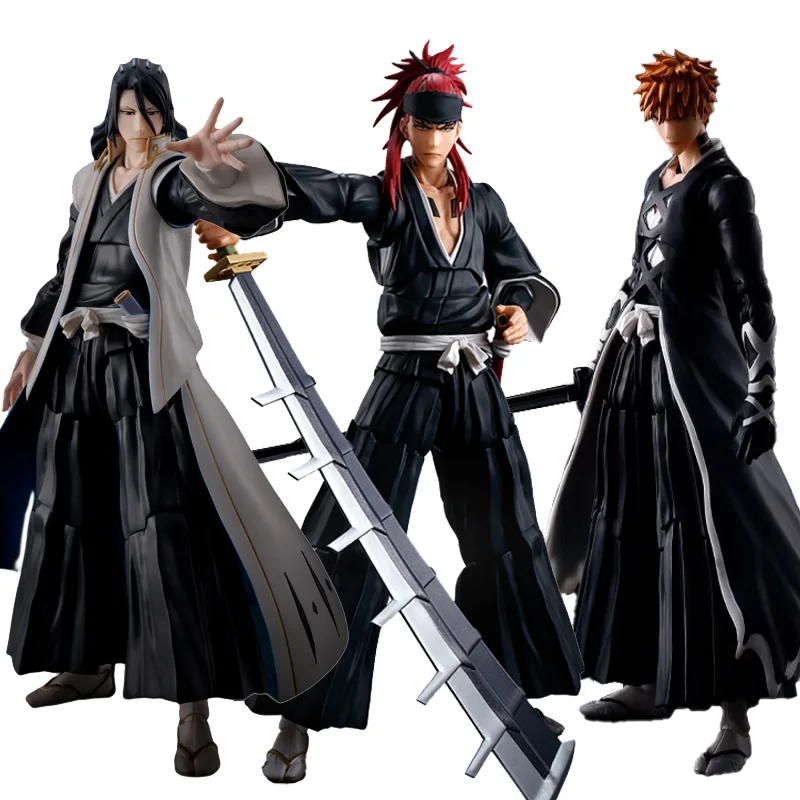 

Оригинальная BANDAI S.H. Фигуртс SHF Kurosaki Ichigo Abarai Renji в наличии отбеливатель 15,5 см фигурка игрушки подарки