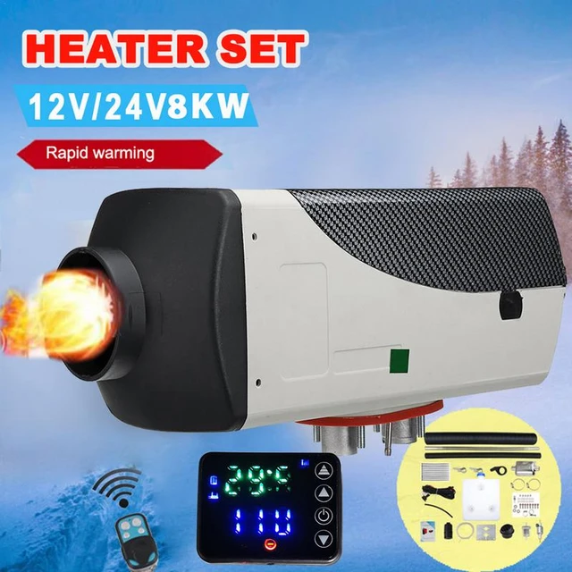 Car Diesel Heater 8KW Air Heater Muffler Diesel Heater 9L Tank Diesel  Parking Heaters With Lcd