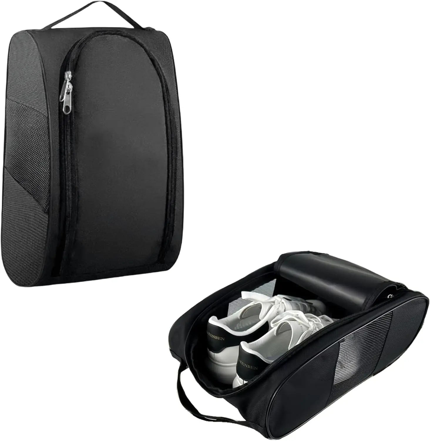 Portable Golf Shoe Bag Oxford Cloth Shoe Carrier Bags Breathable Lightweight Golf Handbag Dustproof Football Tennis Shoe Bag