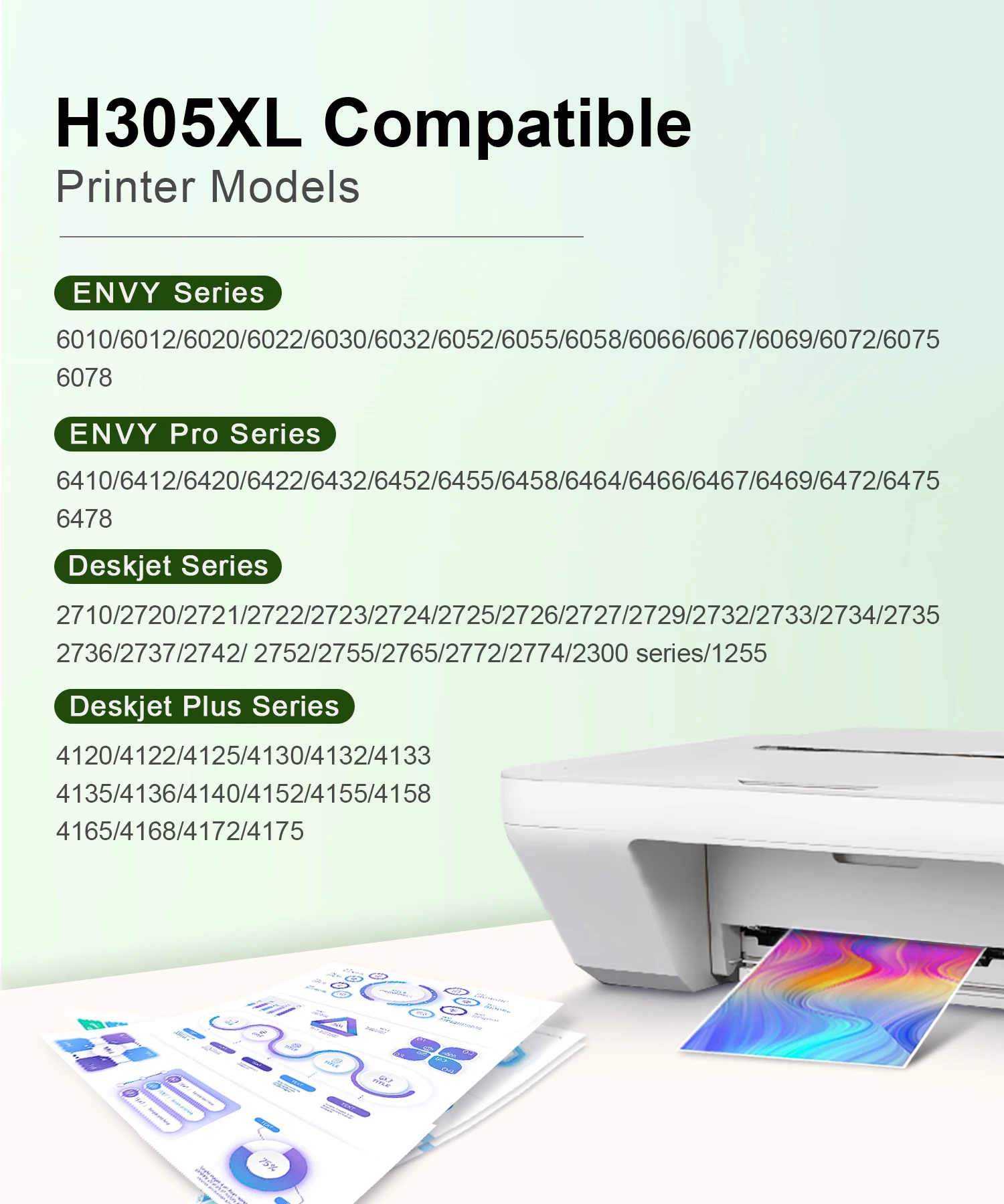 Description Picture 4 of item305 xl hp cartridge replacement ink cartridge hp 305 xl high yield inkjet 305xl cartridge DeskJet 2700 4120 1210 6010 printer
