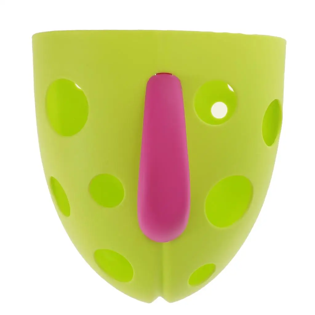 Bathroom Wall Sucker Kids Bath Toys Storage Basket Shower Toys Scoop
