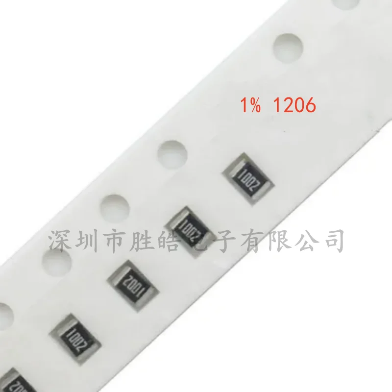 (100PCS)  NEW  1% 1206  SMD Resistor 1/4W 0 0.1 1 10 100 150 220 330 Ohm 1K 2.2K 4.7K 10K 100K 1R 10R 100R 150R 220R 330R 1M