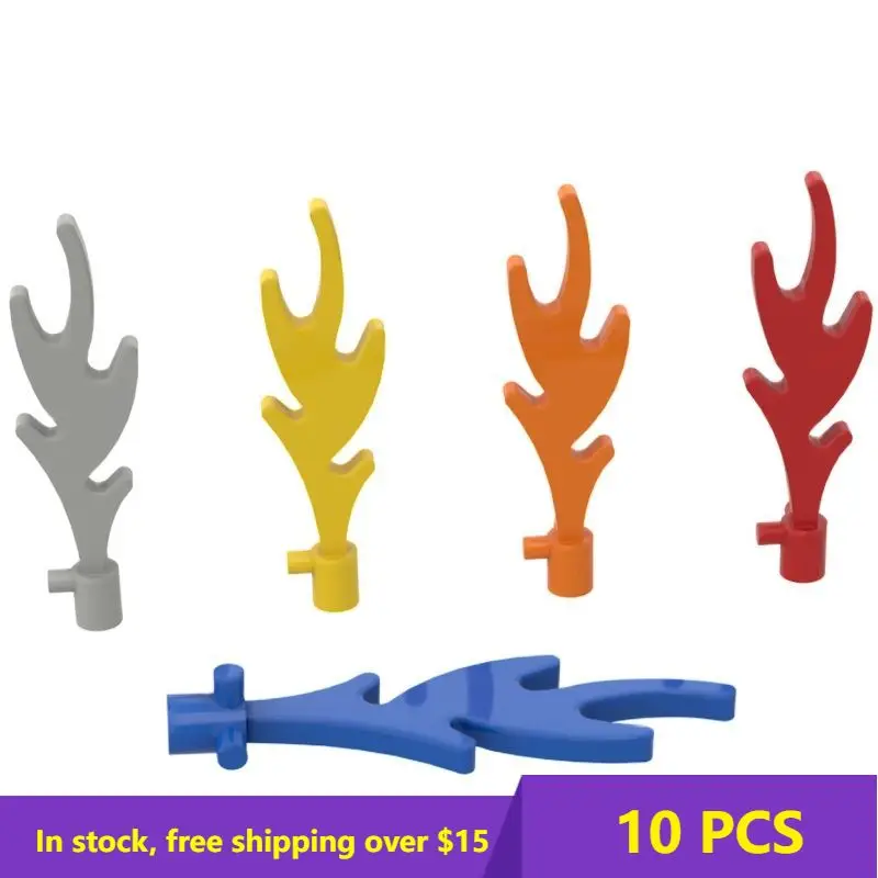

10PCS MOC Bricks Compatible Assembles Particles 6126 Great Flame Building Blocks Parts DIY Educational High-Tech Parts Toys