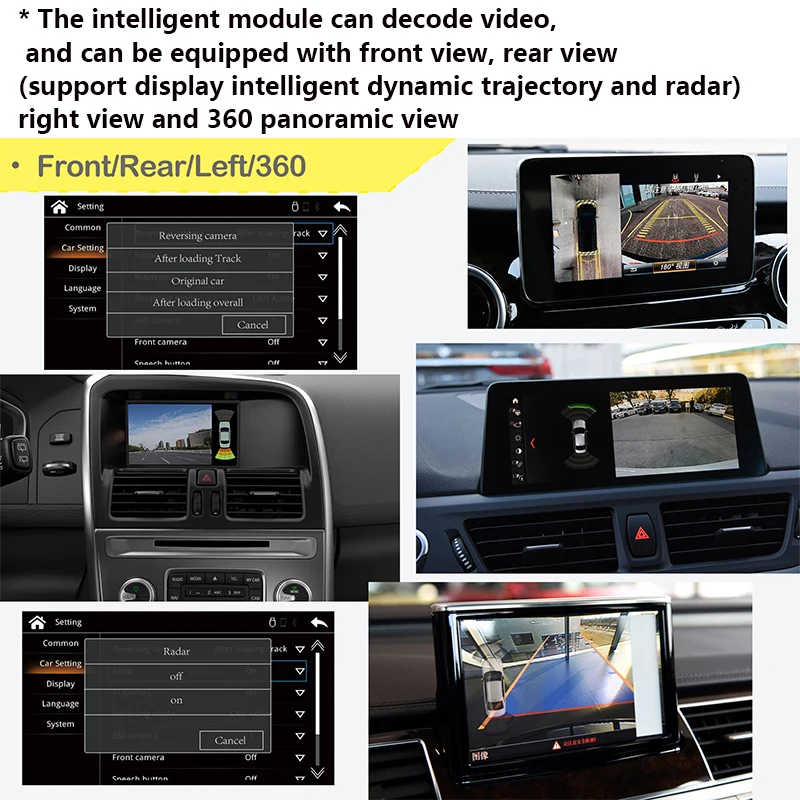 무선 애플 Carplay 안 드 로이드 자동 모듈 자동차 AI 상자 볼 보 XC60 XC70 S60 S80 V60 V70 V40 터치 스크린 확장