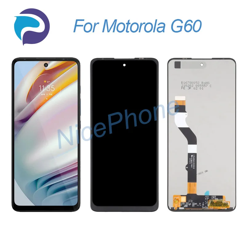

ЖК-дисплей для Motorola G60, сенсорный экран, дигитайзер в сборе, замена 6,8 "PANB0001/13/15IN Moto G60, экран, ЖК-дисплей