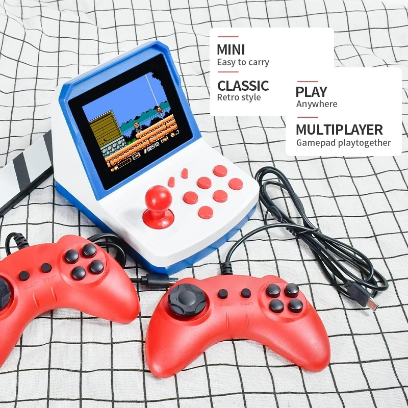 NEW Mini A6 plus Arcade Game Console Retro Arcade Handheld Game Player with 600games 8 bit Games Support TV Display Gift for Kid