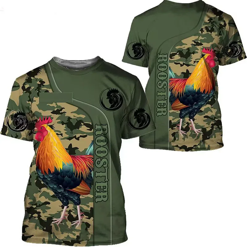 Summer 3D Print Short Sleeve T Shirt