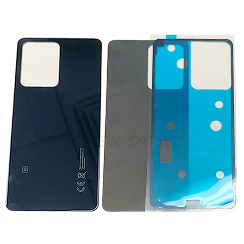 Phone Back Cover Glass Battery Cover Glass Phone Back Cover Rear Door Battery Cover Housing Case For Redmi Note 12 Pro 5G Back Cover with Repair Parts