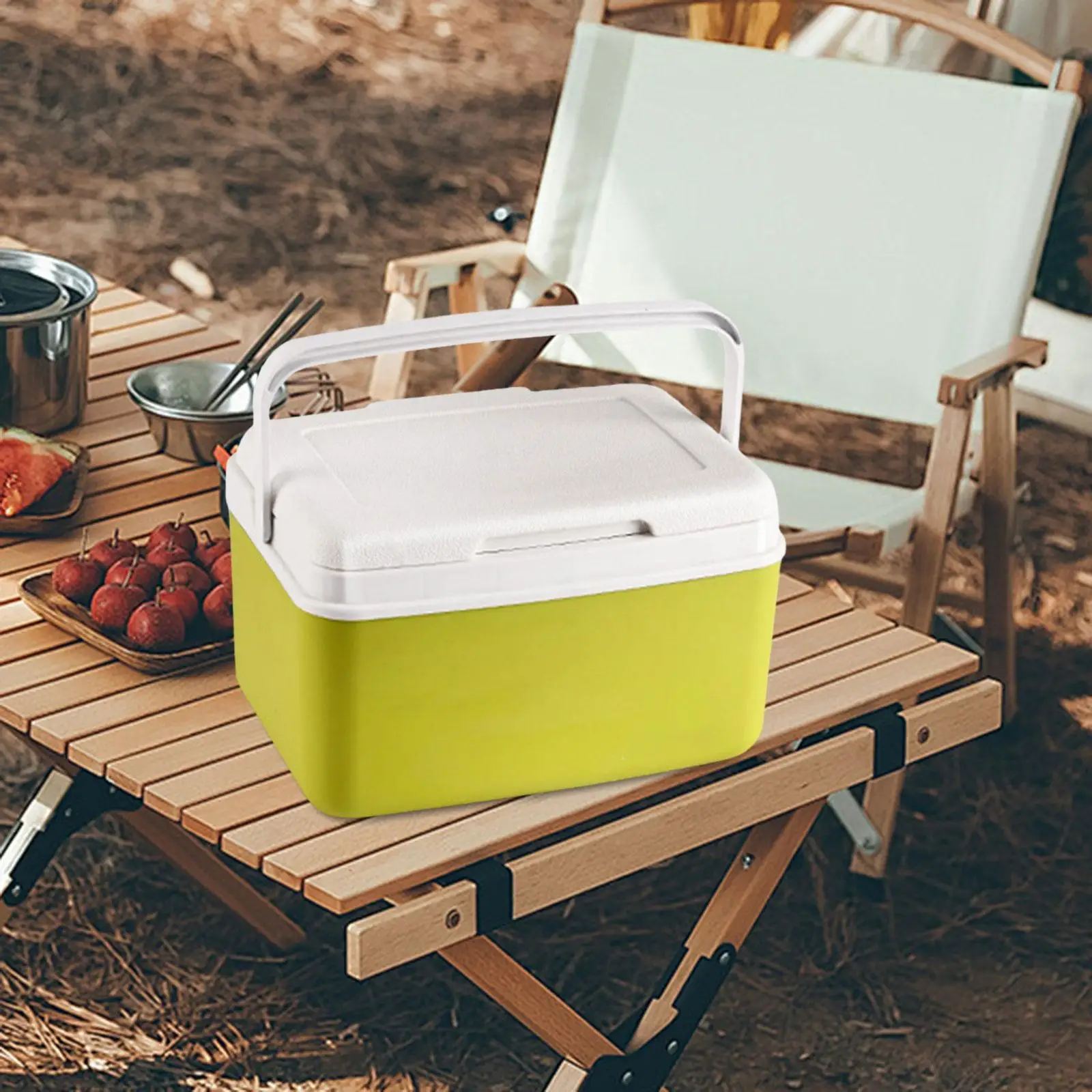 Insulated Cooler Box Car Refrigerator Versatile Personal Cold/Heat Preservation Cooler Ice Chest Small for Picnic Boat Party