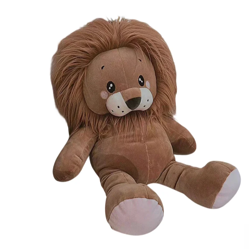 55/70cm Cartoon Lion Soft Baby Appease Plush Toy Cute Wild Animal Stuffed Accompany Doll Birthday Gifts for Children Kids Baby