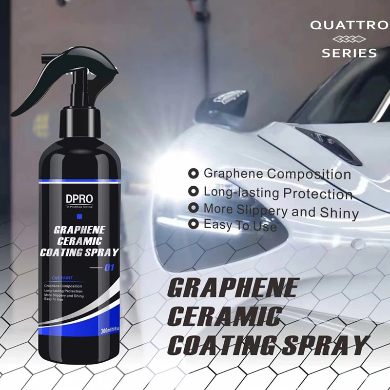 Dpro Graphene Rivestimento In Ceramica Spray Nano Car Ceramica Vetro Liquido Cura Della Vernice Idrofobo Quick Coat Polish Liquid Wax Car Detail