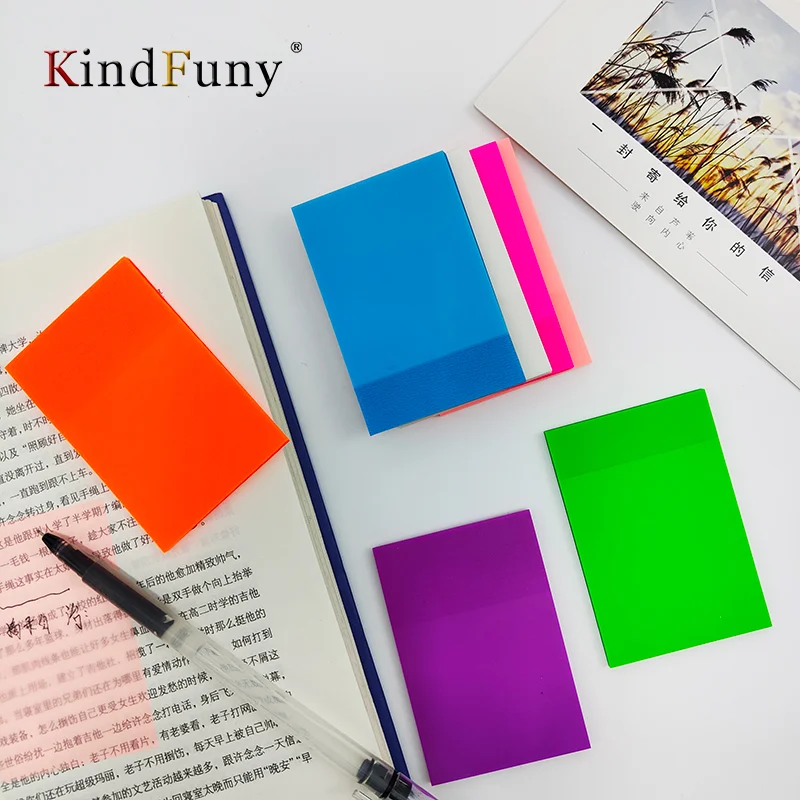 KindFuny 210pcs Transparent Sticky Notes Posted It Memo Pad Scrapes ...