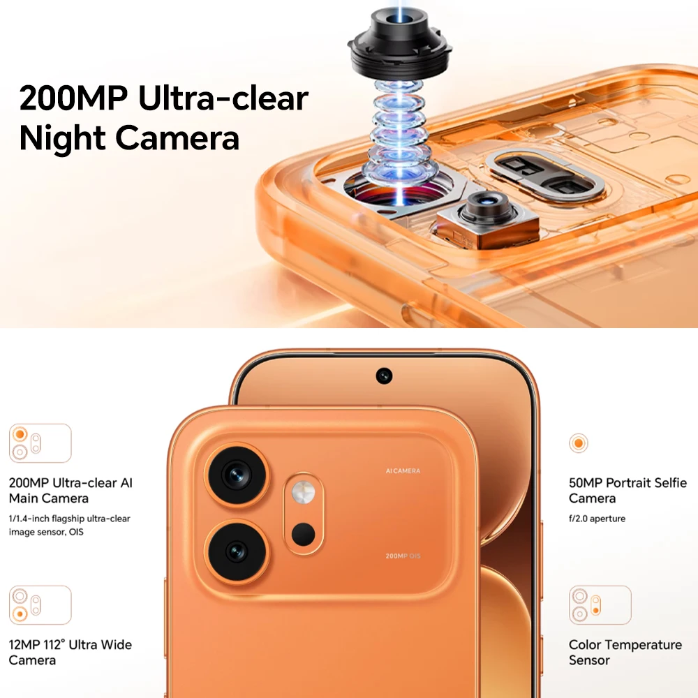 HONOR 600 5G,EU Version, 5G Smartphone, 200MP Ultra-clear Night Camera, OIS,6400mAh Battery,IP68 IP69 IP69K, 8000nits Ultra Bright Display,Dual Card