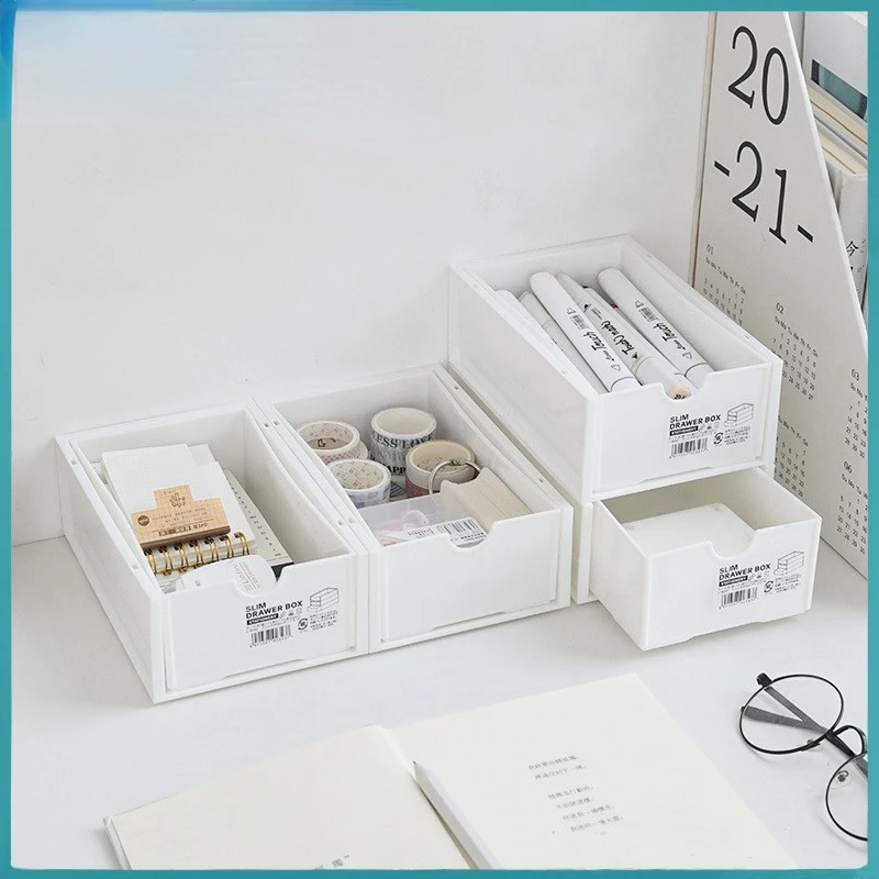 Nordic Stackable Desk Organizer Storage Box Drawers Desktop Office