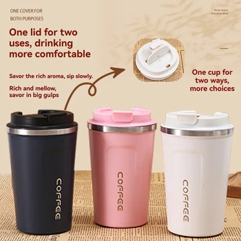 380ML/510ML Stainless Steel Thermo Bottle Sports Water Bottle Car Coffee Cup Vacuum Flasks Keeps Cold and Heat Thermal Mug