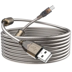 High - Performance 20M Long USB 2.0 Active Printer & Scanner Cable with Signal Booster - 10m