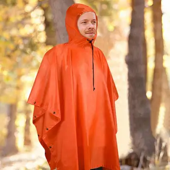 Travel Rain Poncho Waterproof Camo Poncho Outdoor Raincoat Hooded Camouflage Rain Poncho Jacket Gear For Marine Hunting Tent 6