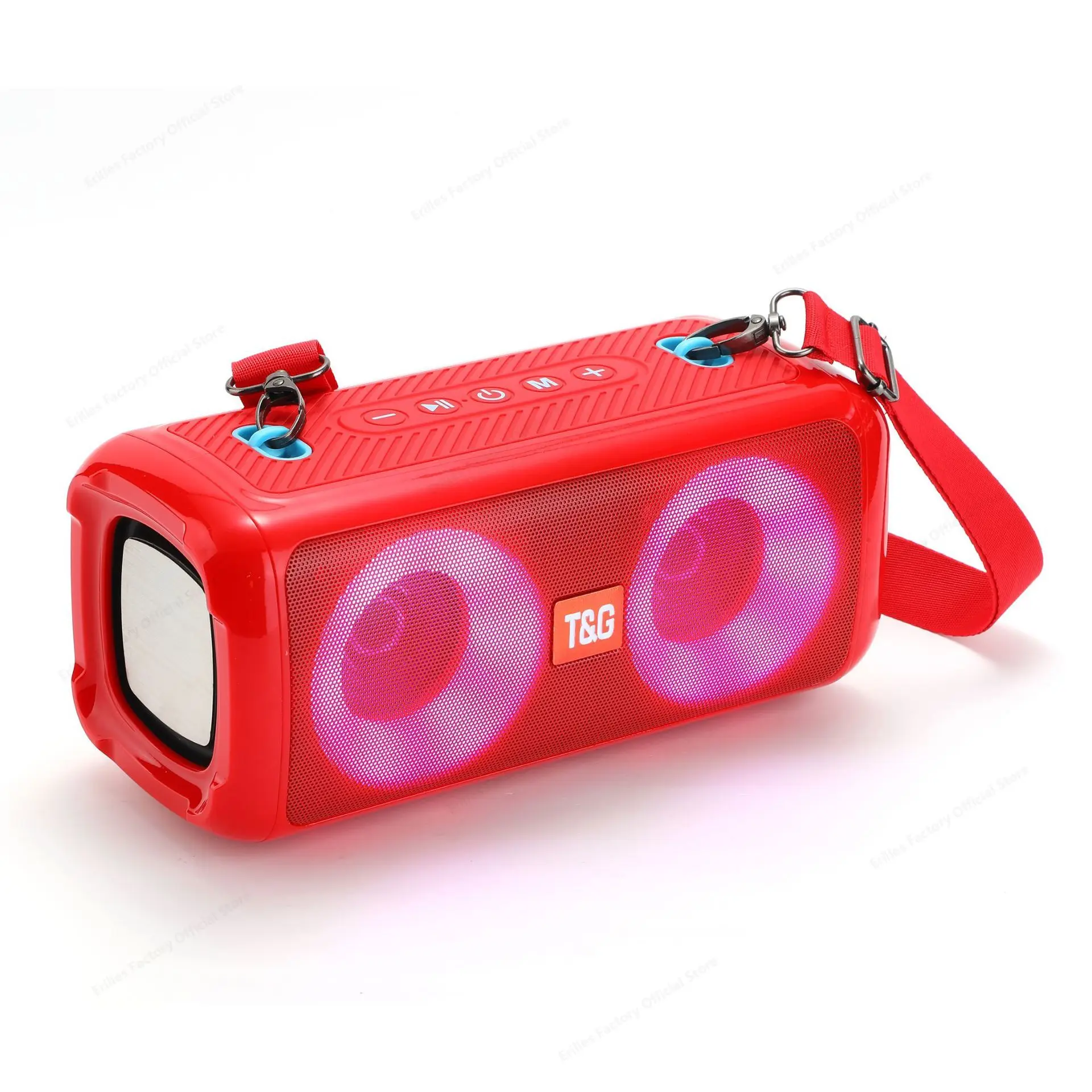 

Портативная беспроводная Bluetooth-колонка с RGB-подсветкой, уличная колонка с большой батареей и сабвуфером, звуковая колонка с двойным динамиком