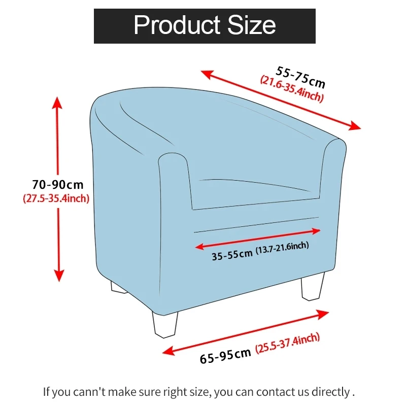 Velvet Chair Covers for Club Armchairs Stretch Sofa Slipcover Removable Couch Cover for Tub Bar Counter Living Room 2pcs/set 2