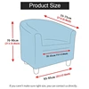 Velvet Chair Covers for Club Armchairs Stretch Sofa Slipcover Removable Couch Cover for Tub Bar Counter Living Room 2pcs/set 2
