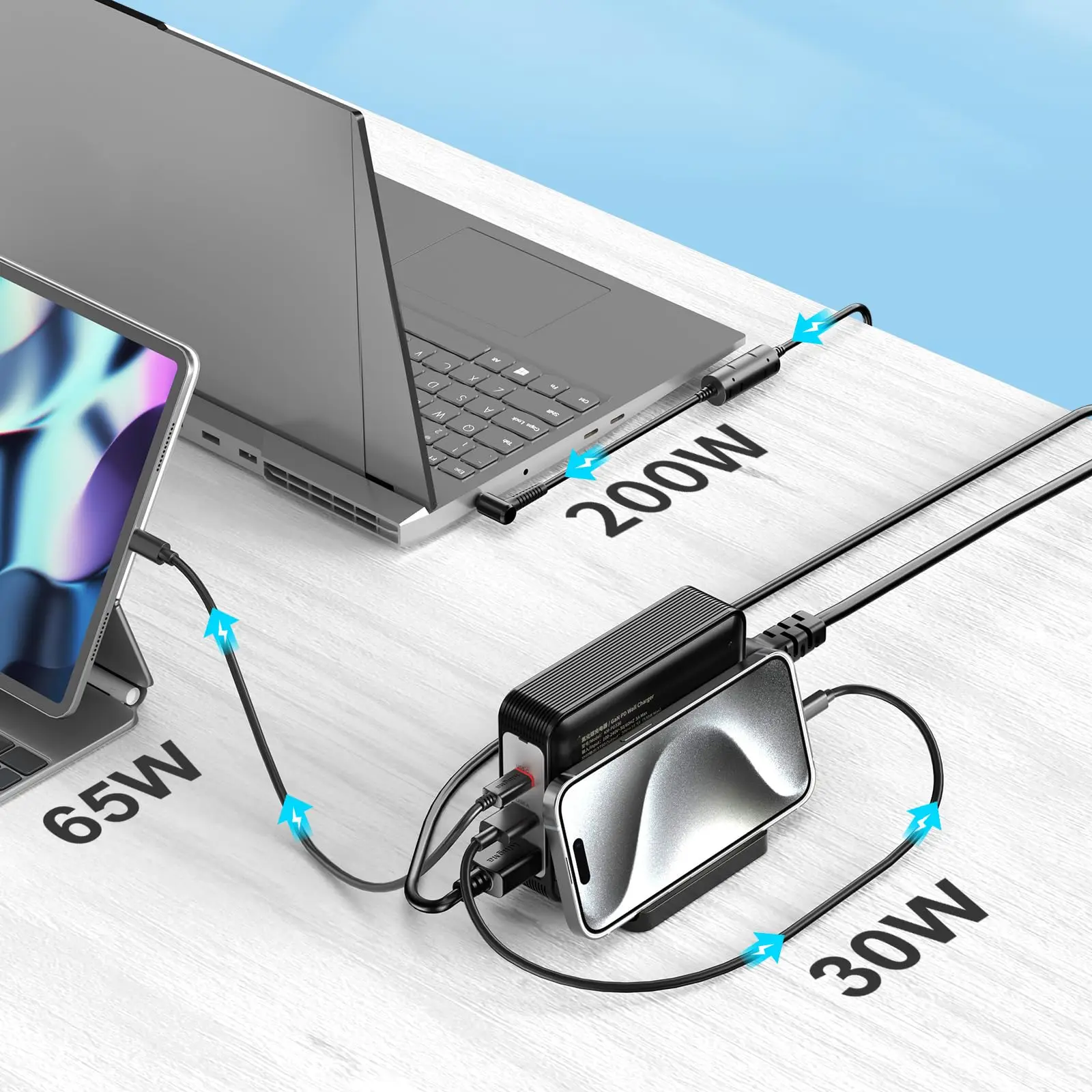 330W 20V GaN Laptop Charger for Asus Rog Strix Scar 16 17