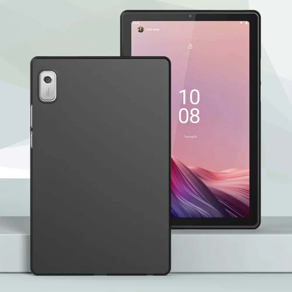 Flexível Silicone Tpu Preto Capa Protetora Soft Case para Lenovo Tab m9 m8 8.0 9.0 P11 M10 Plus 10.6 Y700 - Imagem 3