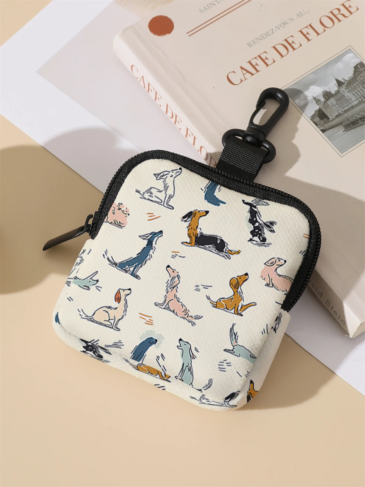 Cartoon dog patterned high-capacity coin wallets, digital printed wallets, and storage bags are ideal choices for gift giving