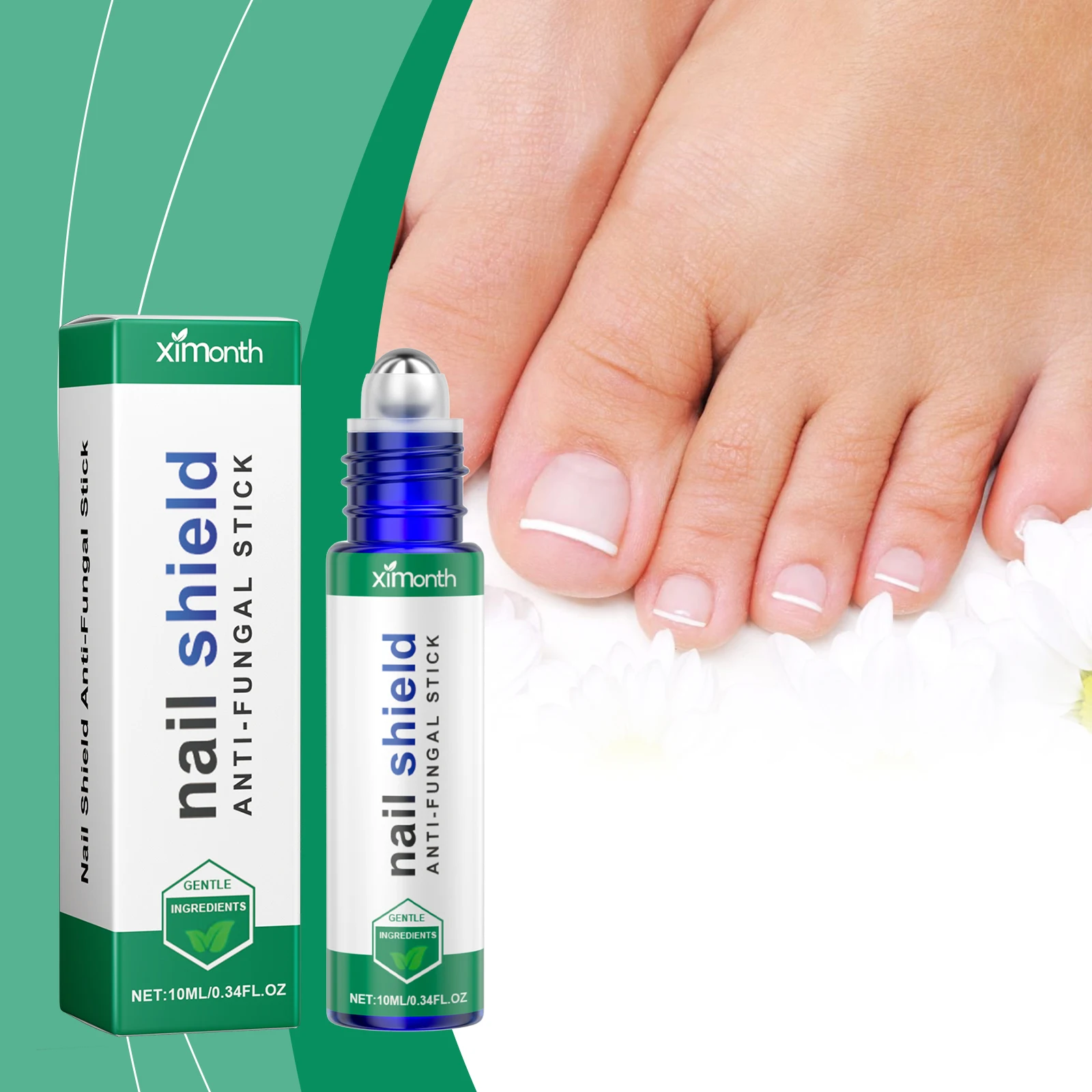 Nail care ball stick Daily cleansing hands and feet nails soft and moisturize nail surface gentle nourishing armor stick