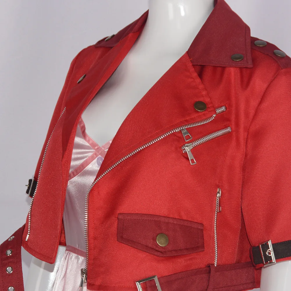 Final Fantasy VII Aerith Gainsborough Cosplay Costume for Women (Unofficial)