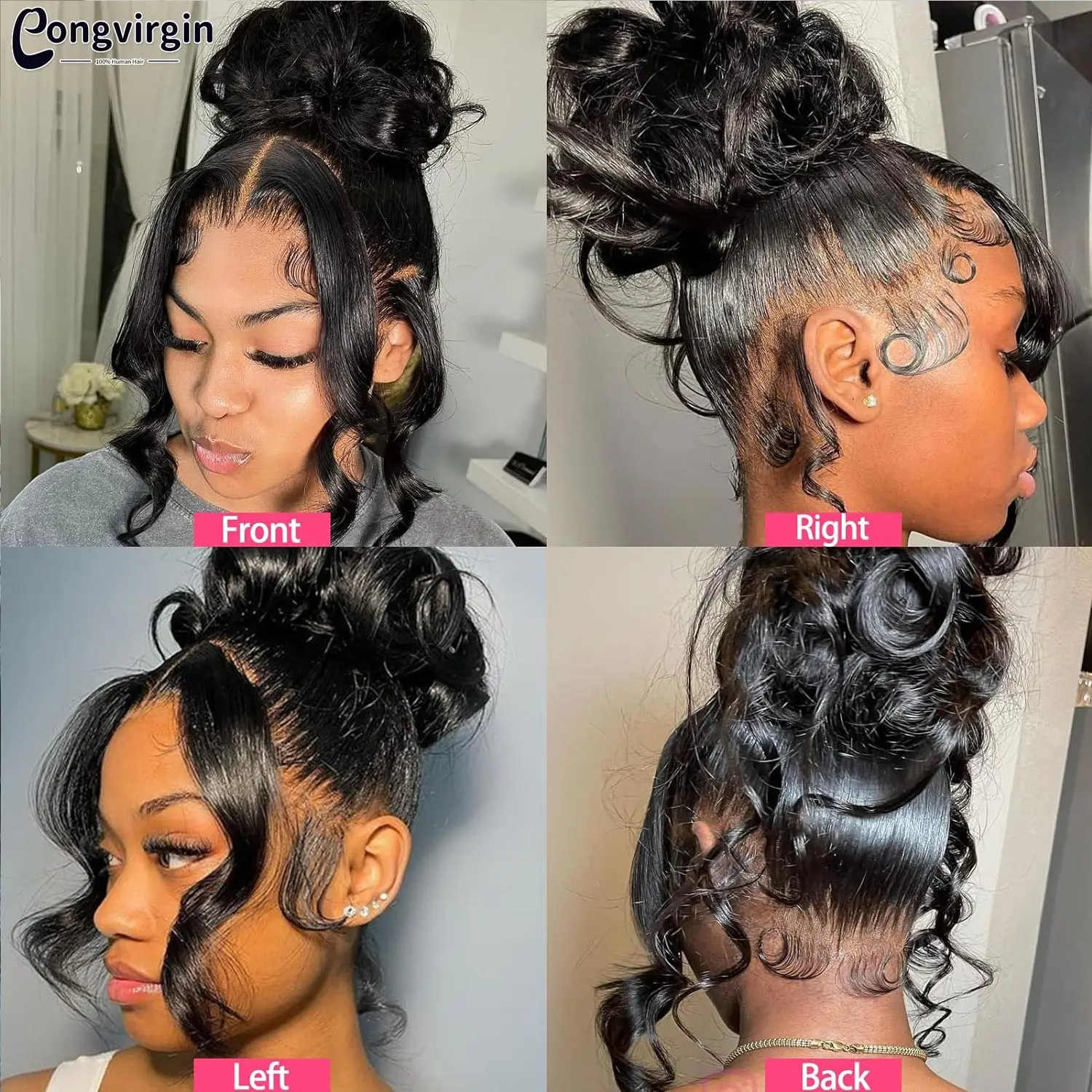 Body Wave 360 Lace Wig Human Hair Pre Plucked Transparent 13x4 13x6 Lace Frontal Wig Brazilian Hair Wigs For Women 250% Density