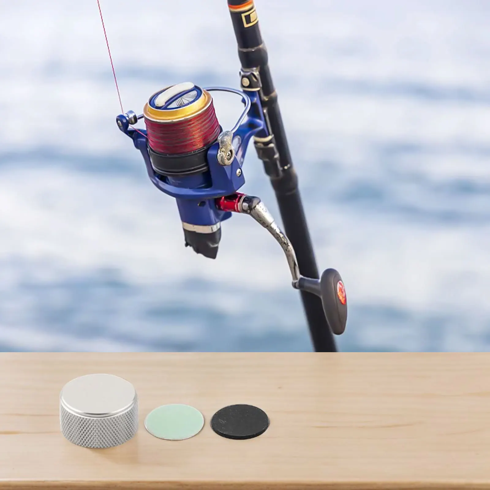 For ABU For C4 Lei Qiang Drum Hot Sale Fishing Reel 5600 Brake Knob Nut With Gasket Repair Parts Carp Fishing Tackle Accessories