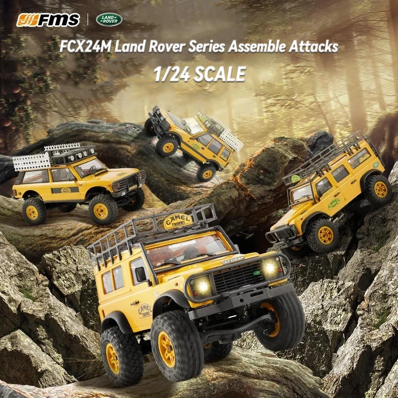 FMS new FCX24M 1/24 RC Land Rover series four-wheel drive electric remote control climbing off-road vehicle adult boy toy 2