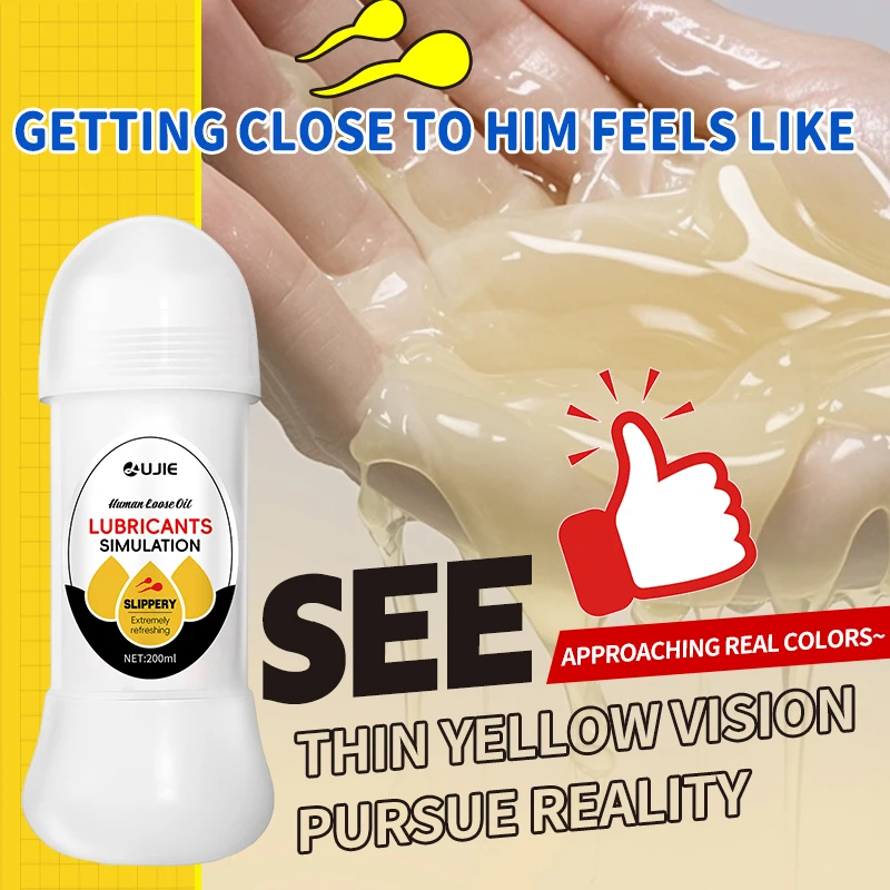 Imitation Semen Water Based Lube for Men Women Gay Vaginal Anal Lubricantion Oil Adult Sex Toys