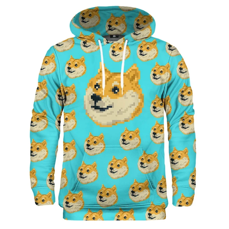 

Pop 3D Doge Graphic Hoodies for Men Clothing Cute meme Shiba Inu Kabosu Hoodie Funny Kids Sweatshirt Casual Hooded Pullover Tops