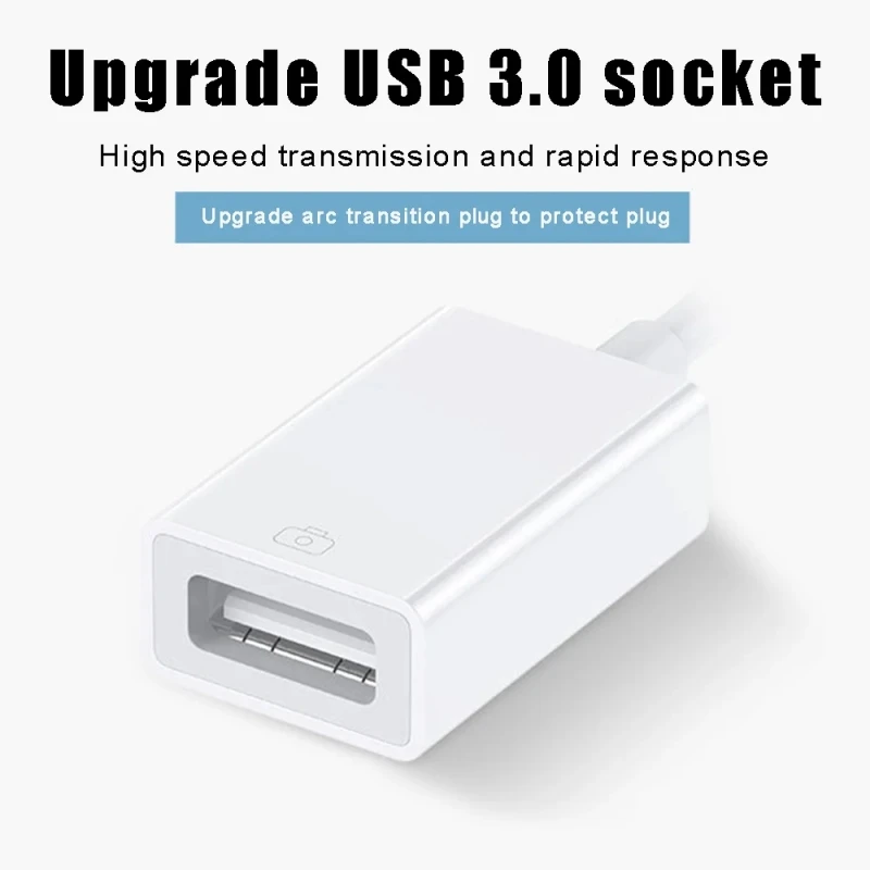 OTG Adapter Lightning To USB OTG Adapter for IPhone Mouse Keyboard Charging U Disk Camera CardReader Data Converter Iphone Otg