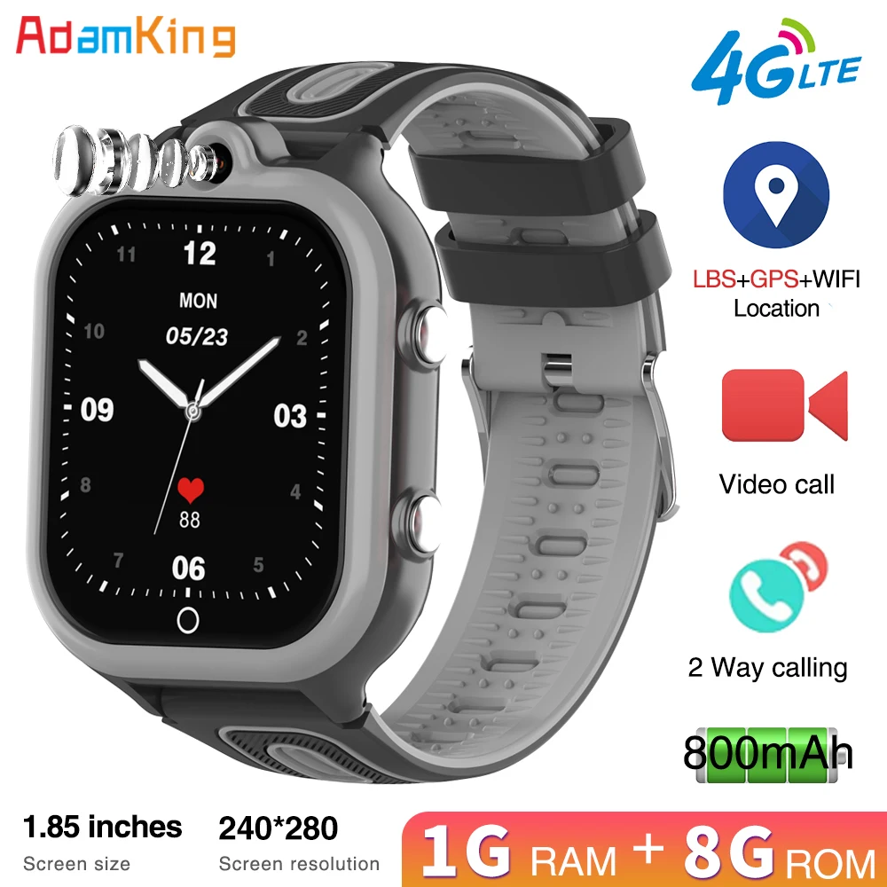 

4G Smart Watches Kids GPS WIFI LBS Video Call SOS Waterproof 800mAh Child Smartwatch Camera Monitor Tracker Location Phone Watch