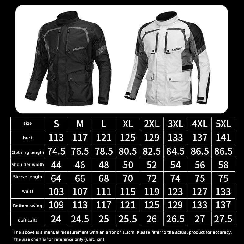 Motocross Jacket Autumn Winter Waterproof Warm Inner Liner Motorcycle Riding Clothing Anti-fall Off-road Jacket Rallysuit