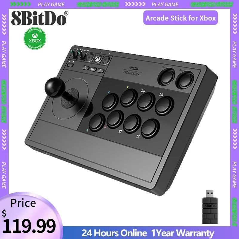 

Аркадная палочка 8bitdo для Xbox серии X/S Xbox One и беспроводная/Проводная аркадная трость Win10 может использовать стандартный разъем CTIA