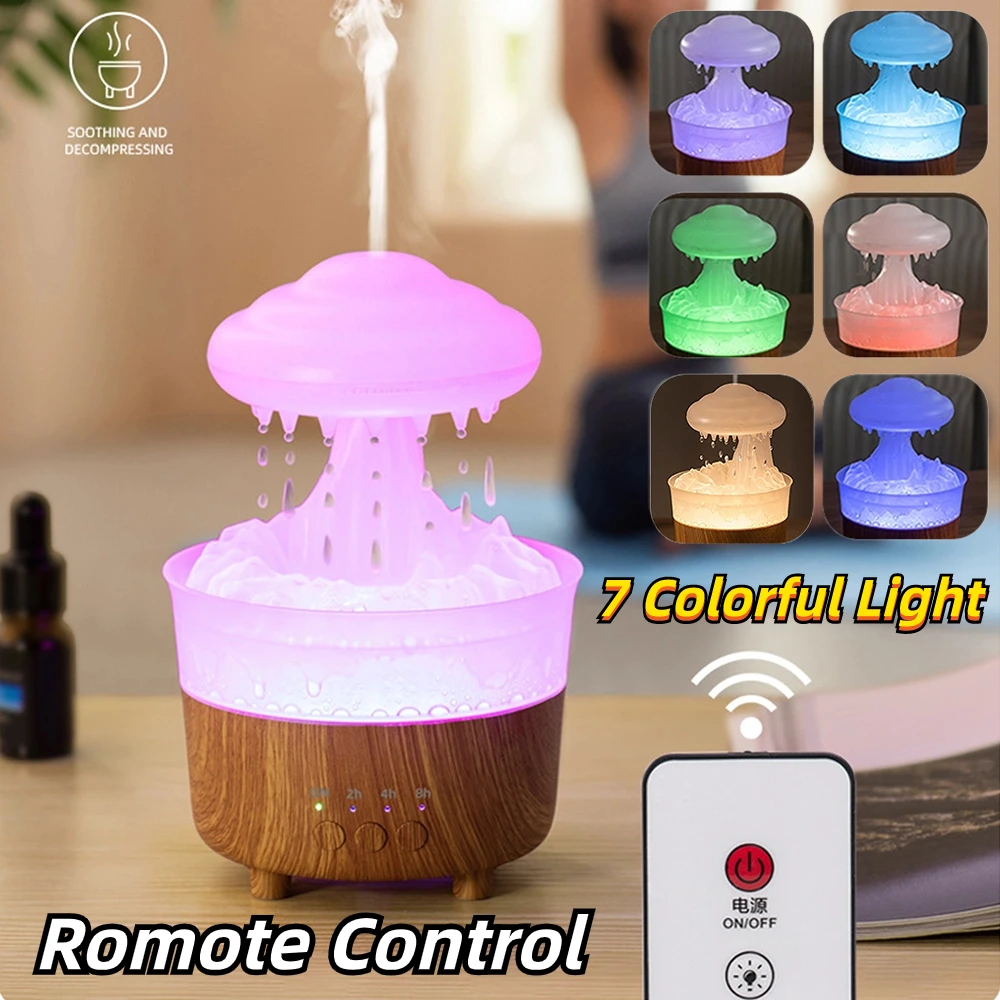 RainCloudAromatherapyAromaDiffuserWaterDripAirHumidifierRemote