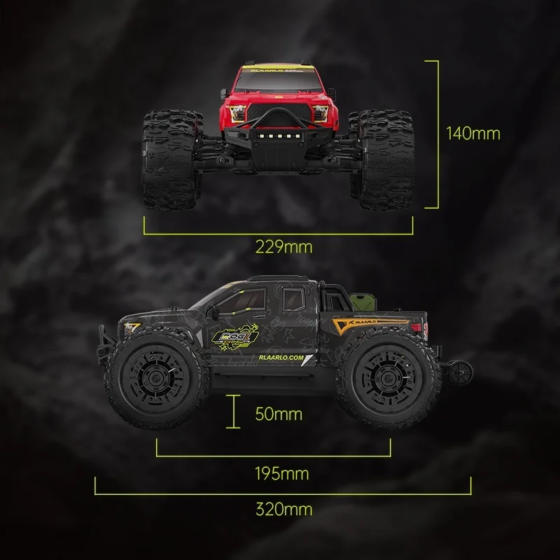 Relalo Gladiator 1:14rc Remote Control Car 100km/H Toy Racing Four-Wheel Drive Off-Road Adult Remote Control Car Toy 5