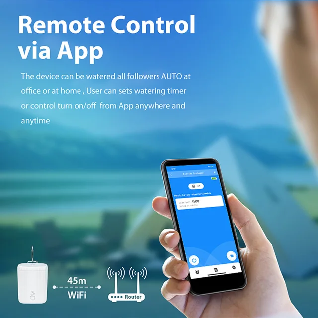 Smart WiFi Indoor Drip Irrigation System with App Control Automatic Plant Watering Timer 5