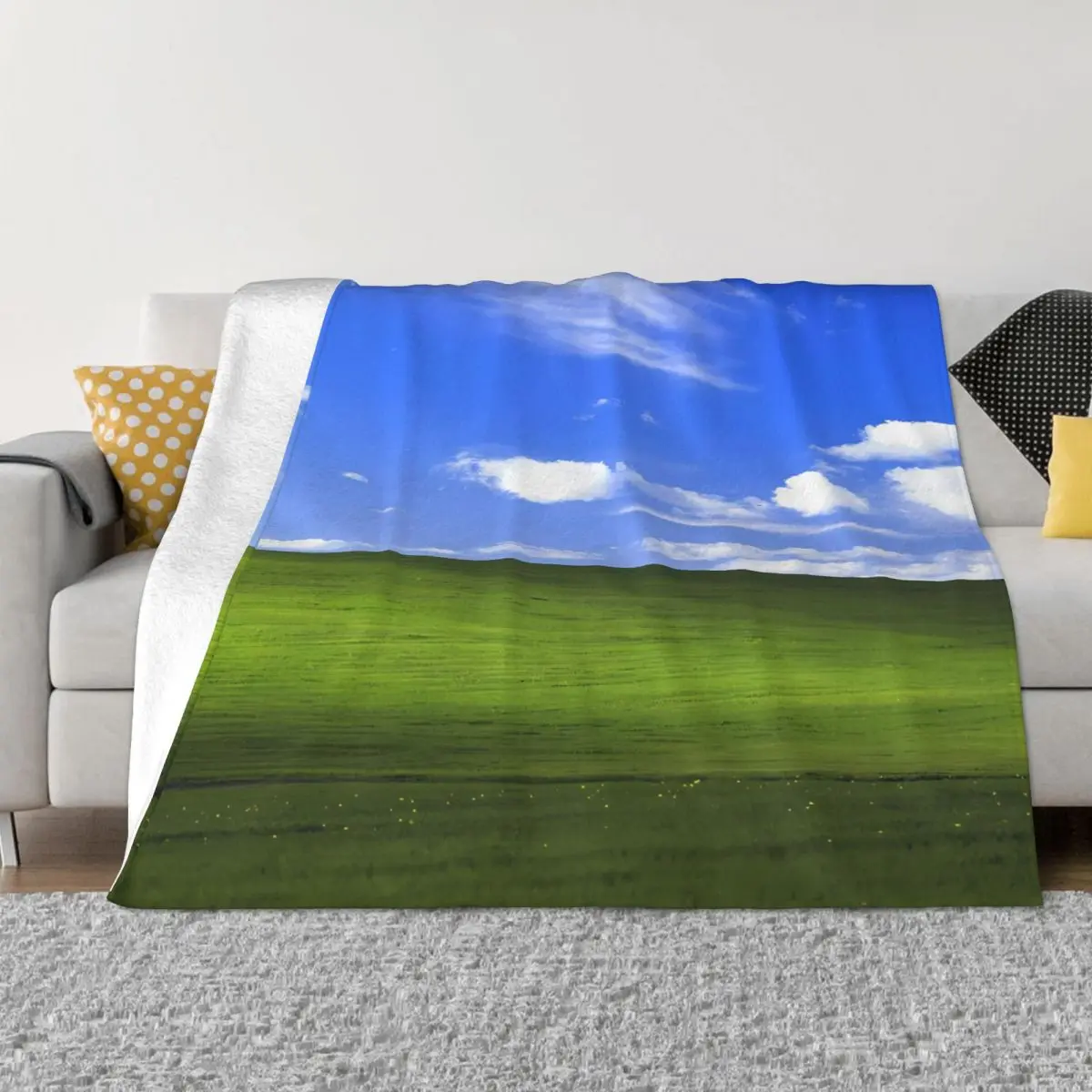 Windows Xp Bliss Wallpaper Una Coperta In Micro Pile Ultra-Morbida