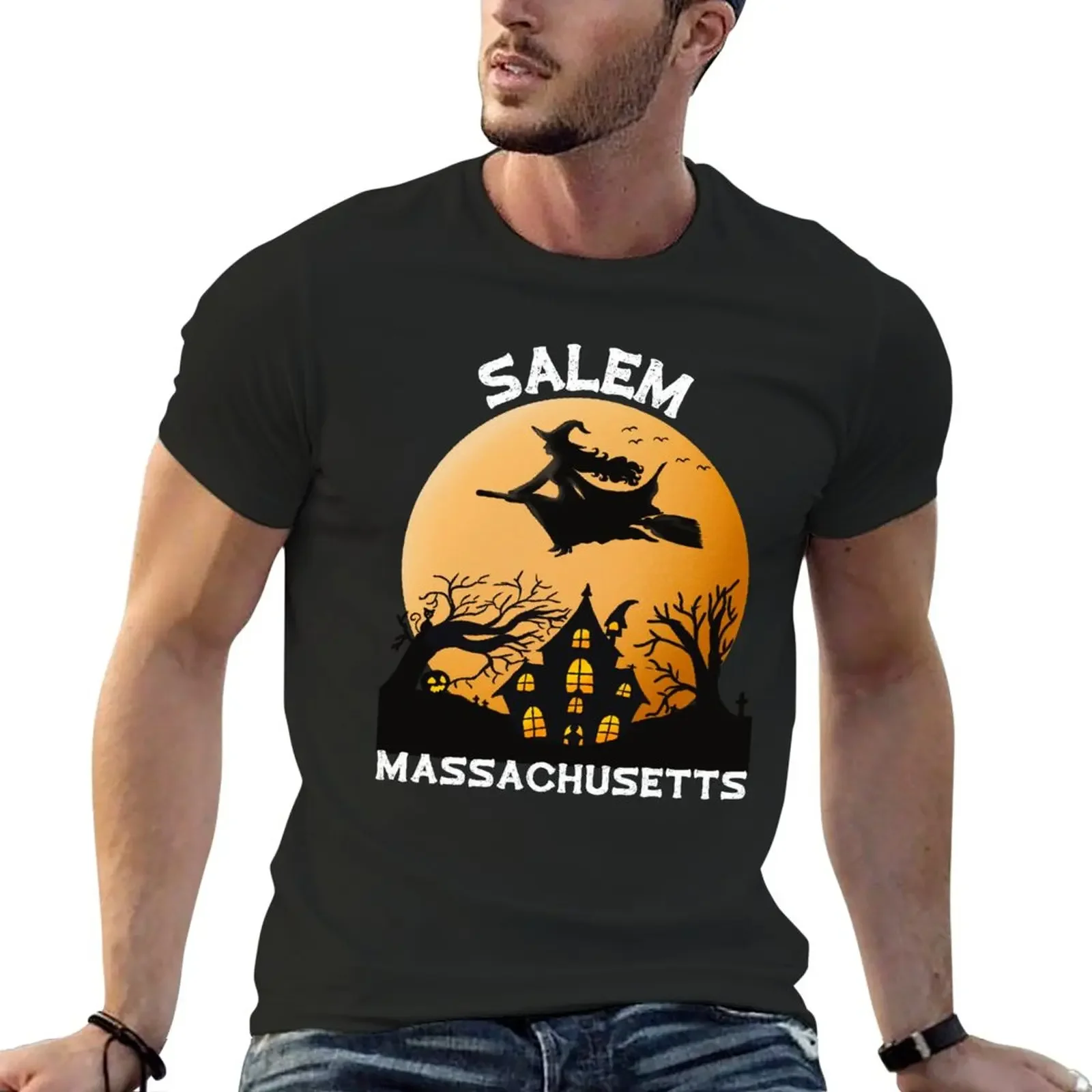

Salem Ma T-Shirt for a boy cute tops tops mens graphic t-shirts funny