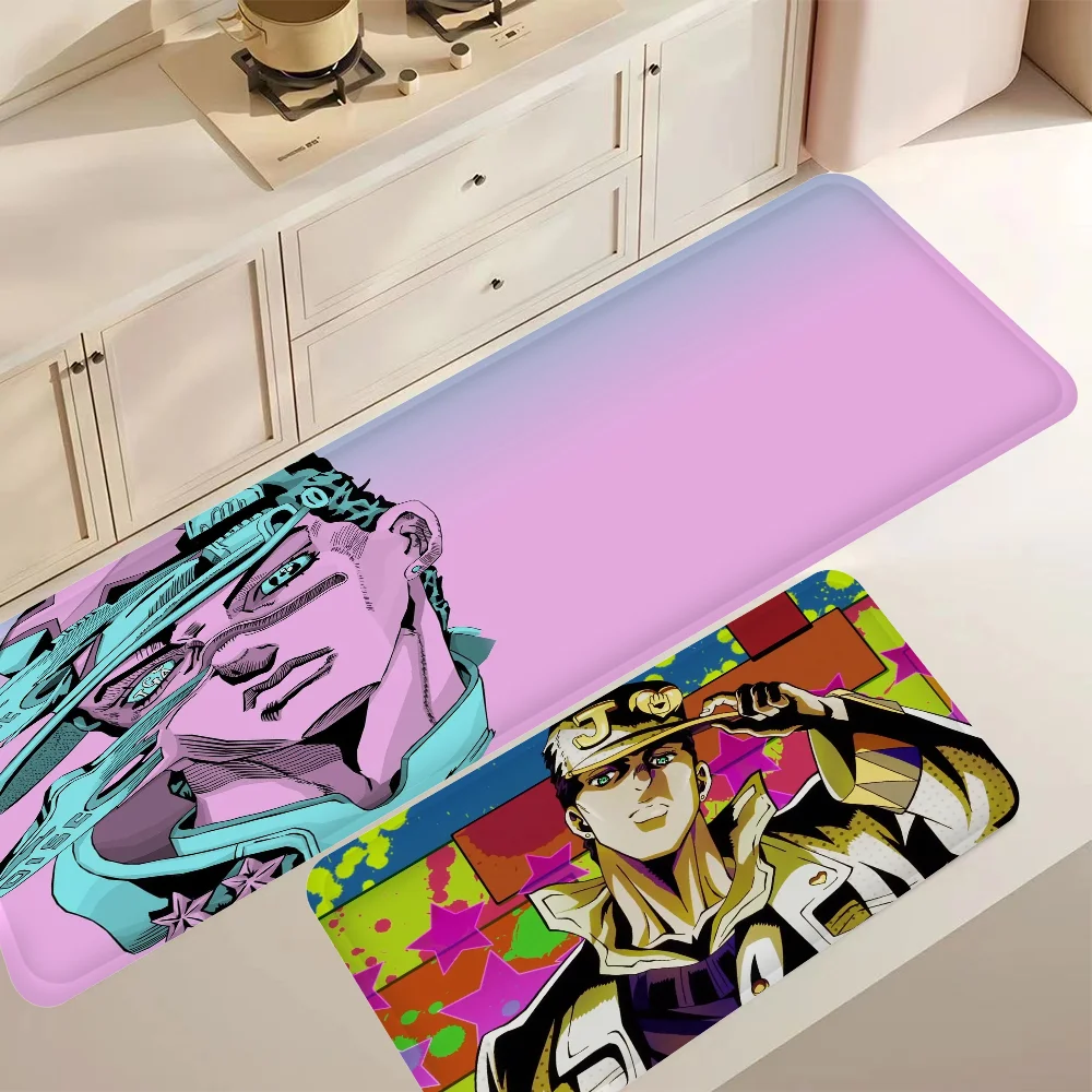 Jojo Bizarre Adventure Floor Mat Bathroom Mat Kids Room Bedroom Decoration Balcony Anti-Slip Doormat Living Room Bedside 4