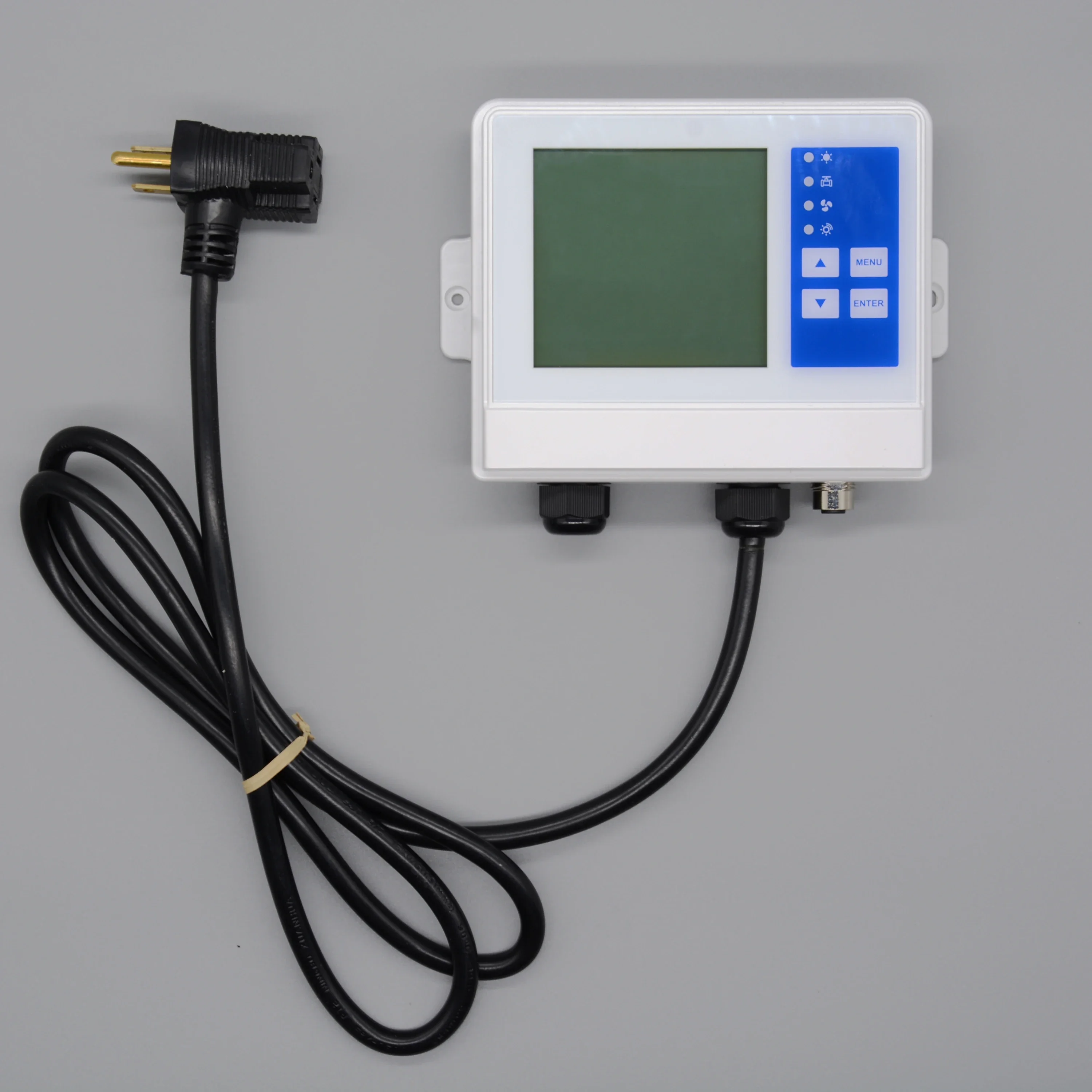 Long co2 sensor probe , wall mounted IAQ Carbon dioxide monitor controller with Relay output for co2 valve and ventilation