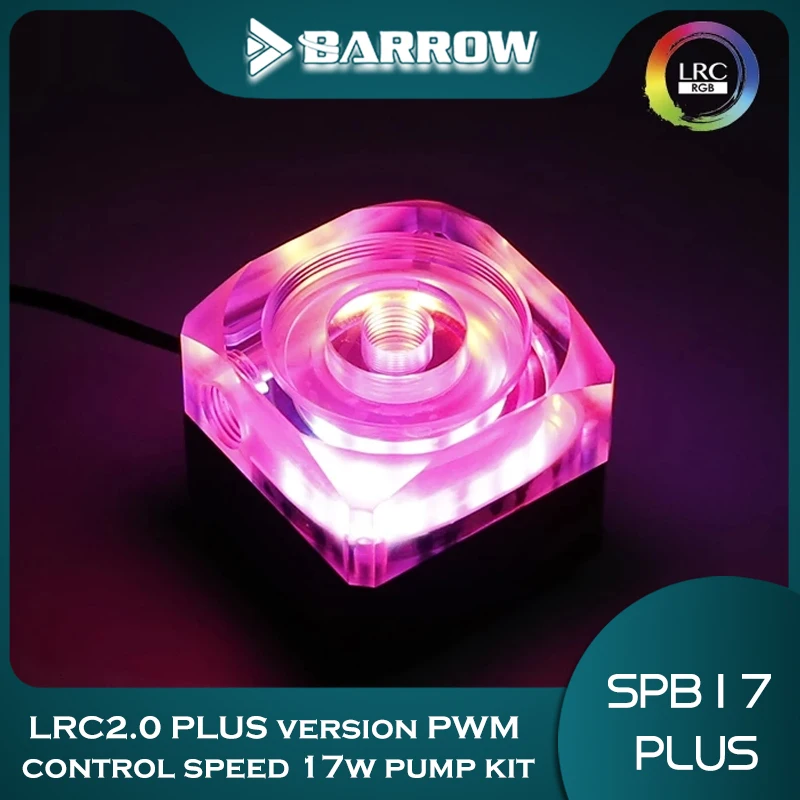 

Barrow 17W DDC PWM Pump Silent 5.5 Meters 960L/H 4000RPM Regulation Pump use For PC Water Cooling SPB17 PLUS